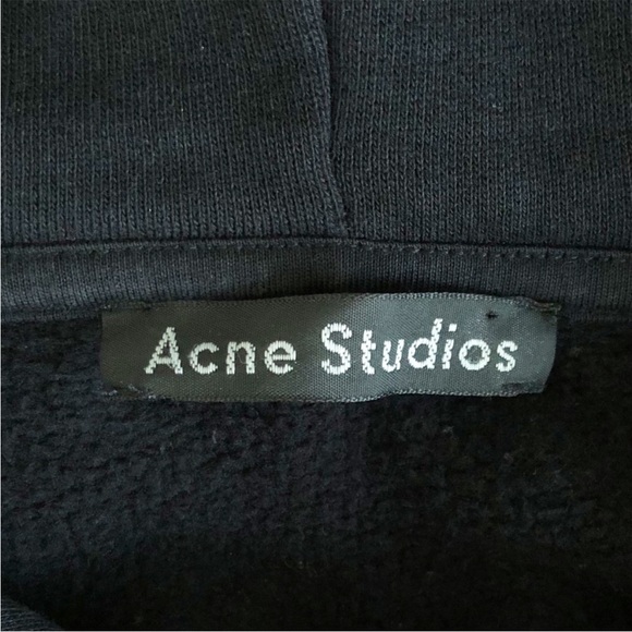 Acne Studios Ferris Face Hoodie Black Unisex Small - Picture 10 of 14